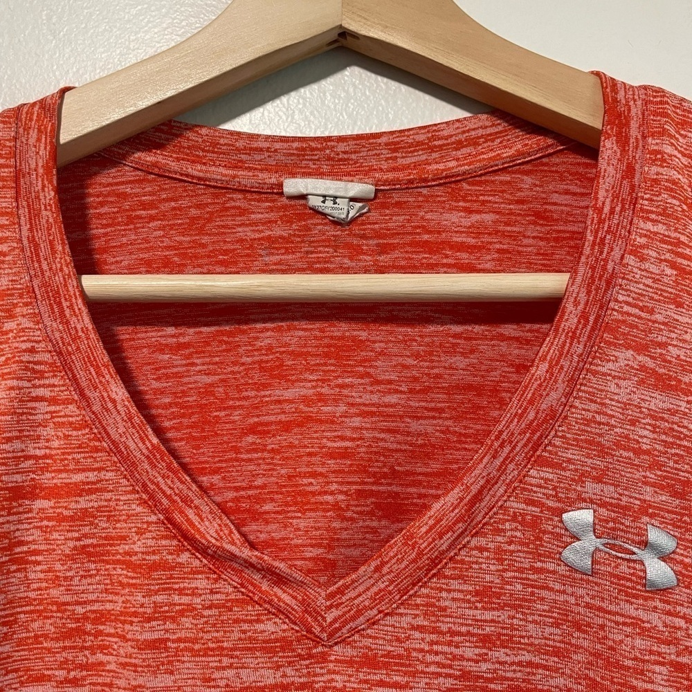 Under Armour Women’s Long  Sleeve Performance Shirt - Orange - Picture 6 of 11